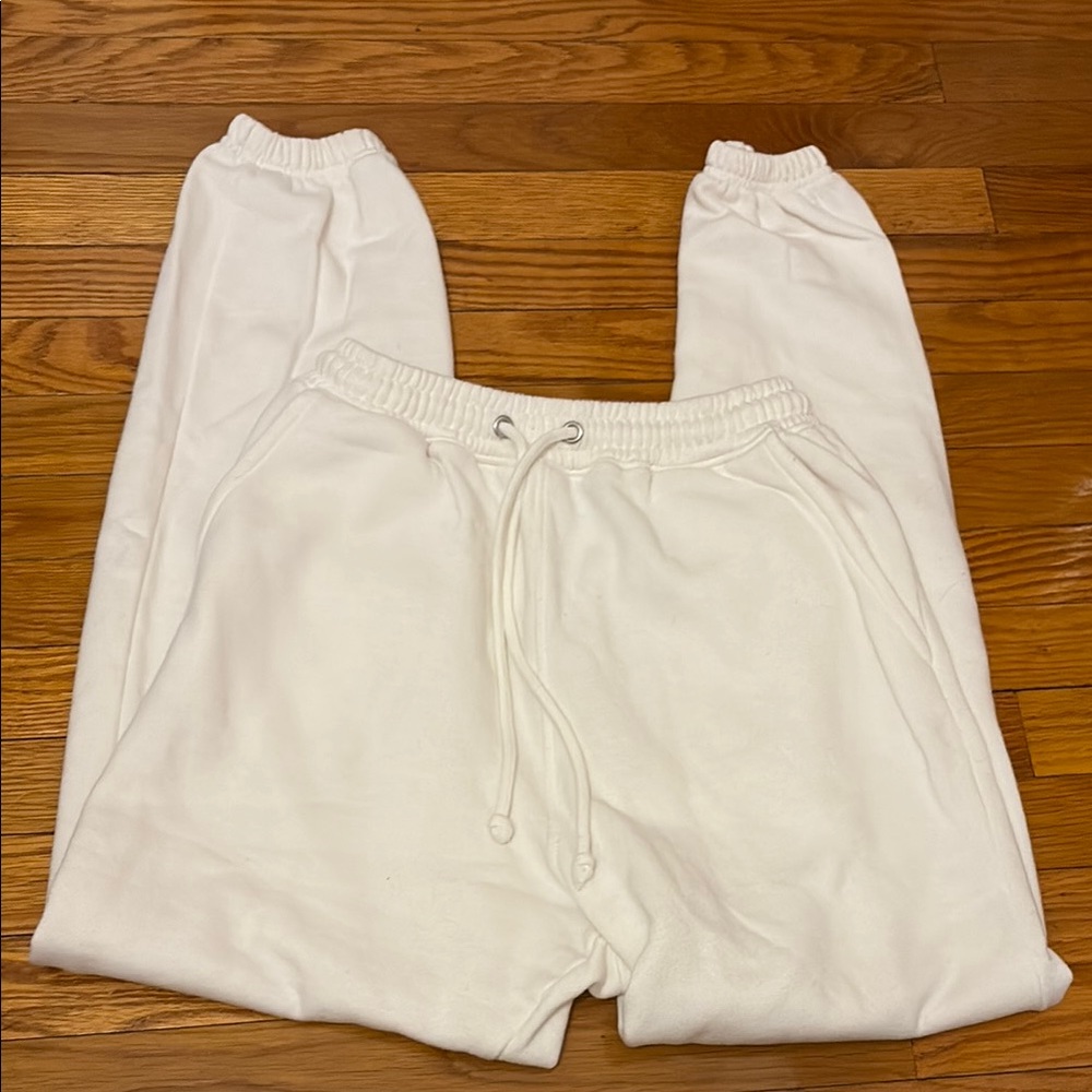 Missguided Tall White Jogger Pants